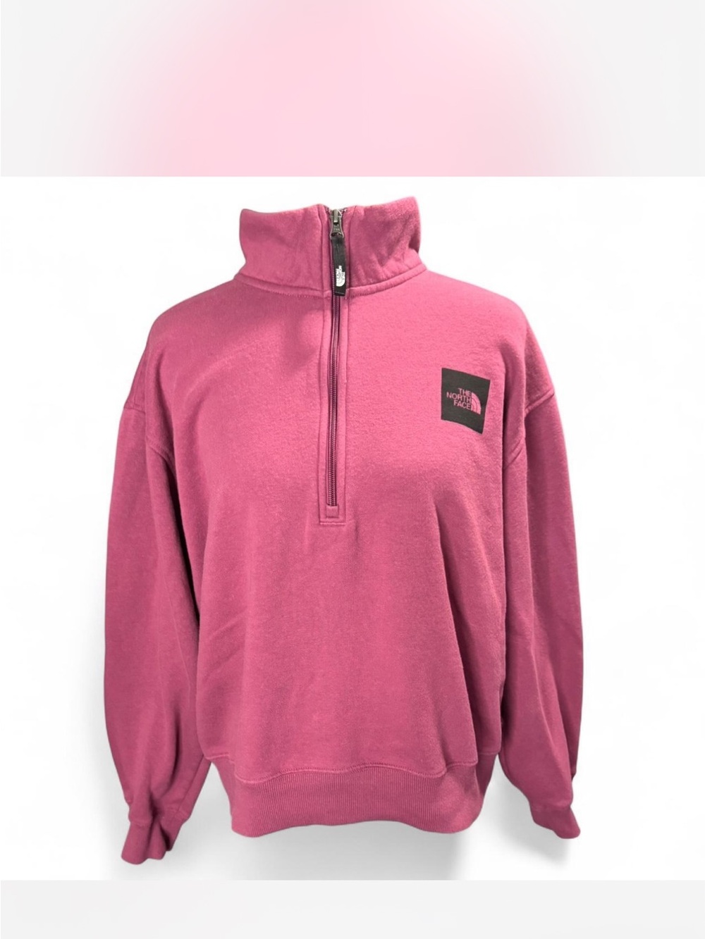 The North Face Rose Pink Half-Zip Fleece Pullover